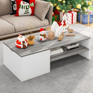 Table Basse 2 Niveaux YITAHOME, Salon Bureau...