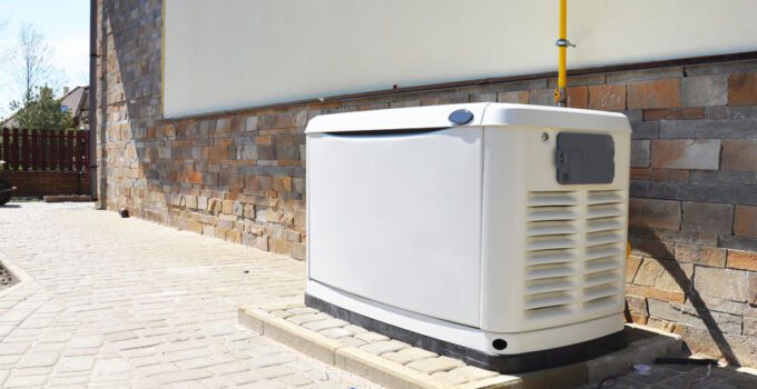 Residential house natural gas backup generator. Choosing a locat